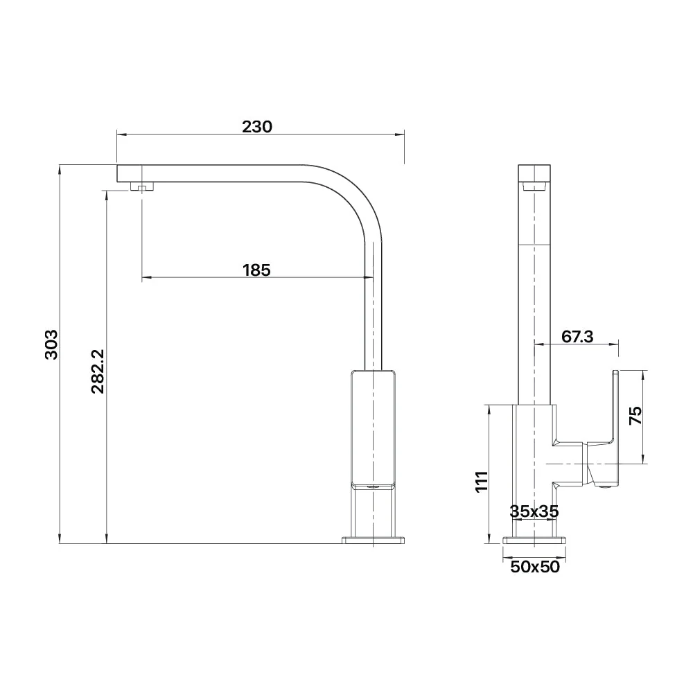 Mixx Sage Sink Mixer - Brushed Nickel - Image 2