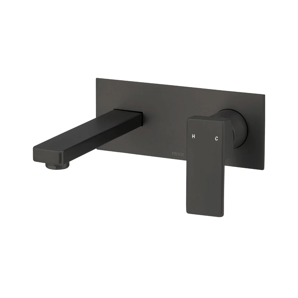 Mixx Sage Wall Plate Mixer Trim Kit - Matt Black