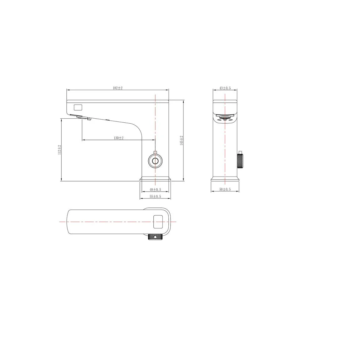 Linsol Sensomax Trio Wave Sensor Basin Mixer - Brushed Nickel - Image 3
