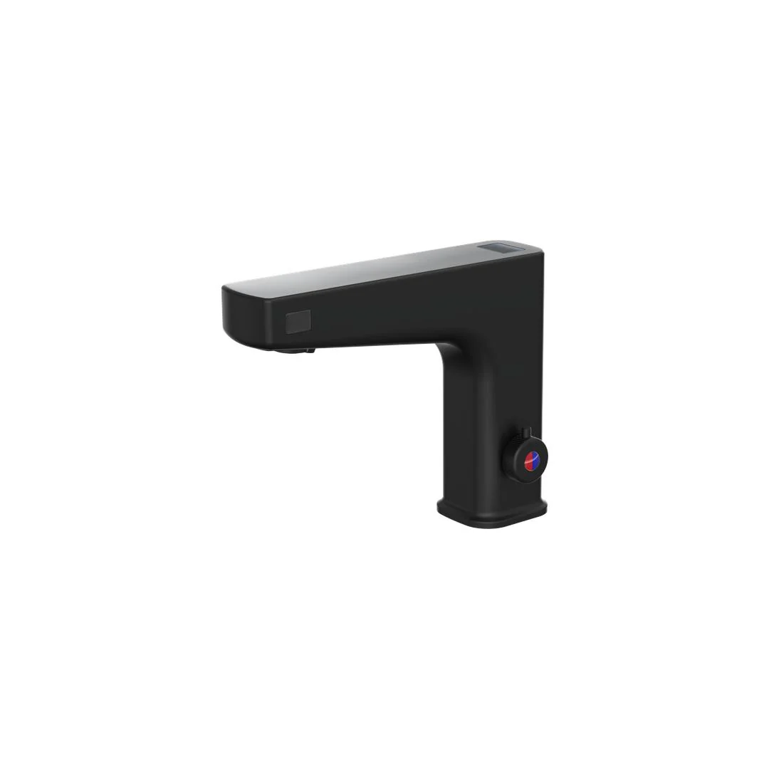 Linsol Sensomax Trio Wave Sensor Basin Mixer - Matte Black