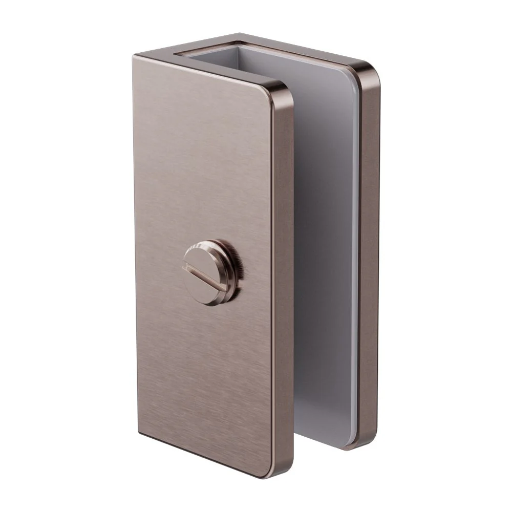 Nero Shower U Bracket 10mm Glass - Brushed Bronze