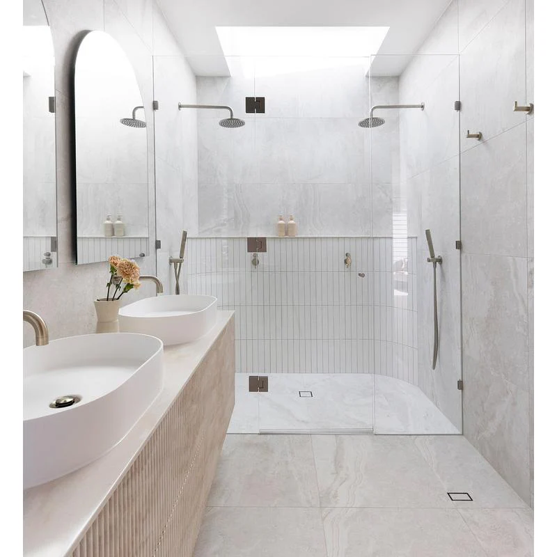 Meir Shower Waste with Tile Insert - Lustre Bronze - Image 5