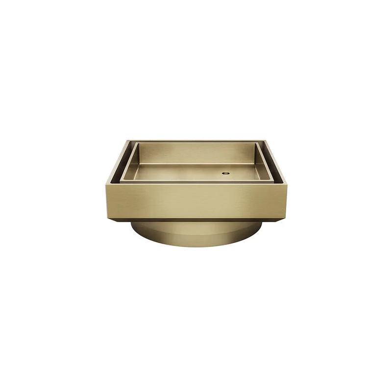 Meir Shower Waste with Tile Insert - PVD Tiger Bronze