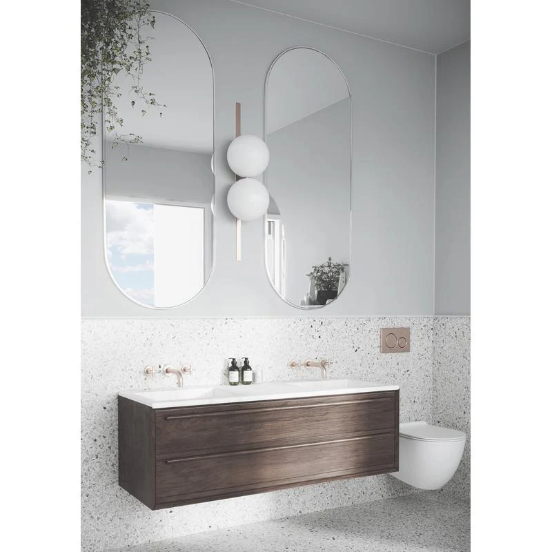 Meir Sigma 21 Dual Flush Plates to suit Geberit - Champagne - Image 2