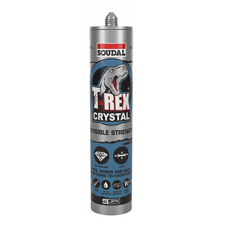 Soudal T-Rex Crystal Adhesive Sealant 290ml