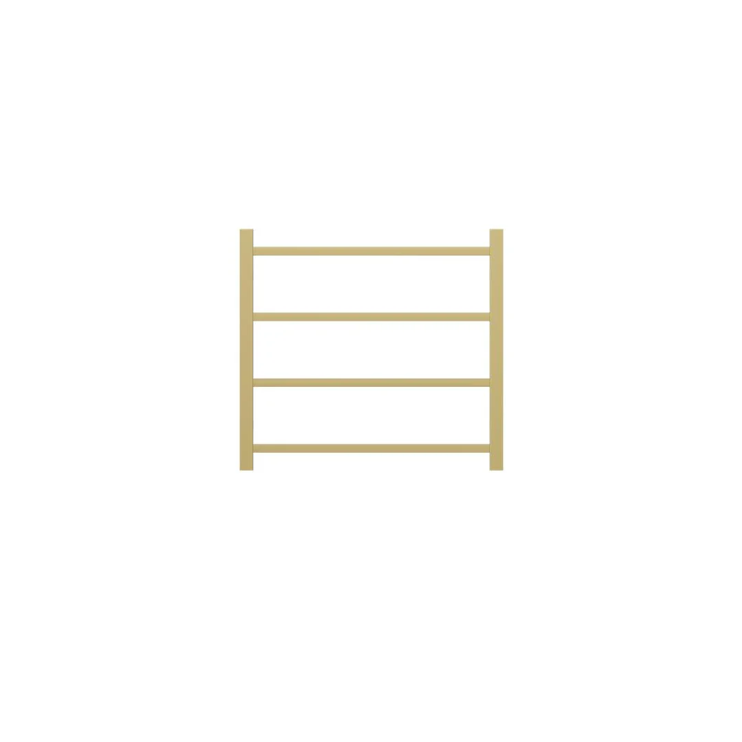 Linsol Spirit 4 Bar Heated Towel Rail - Brushed Brass - Image 2