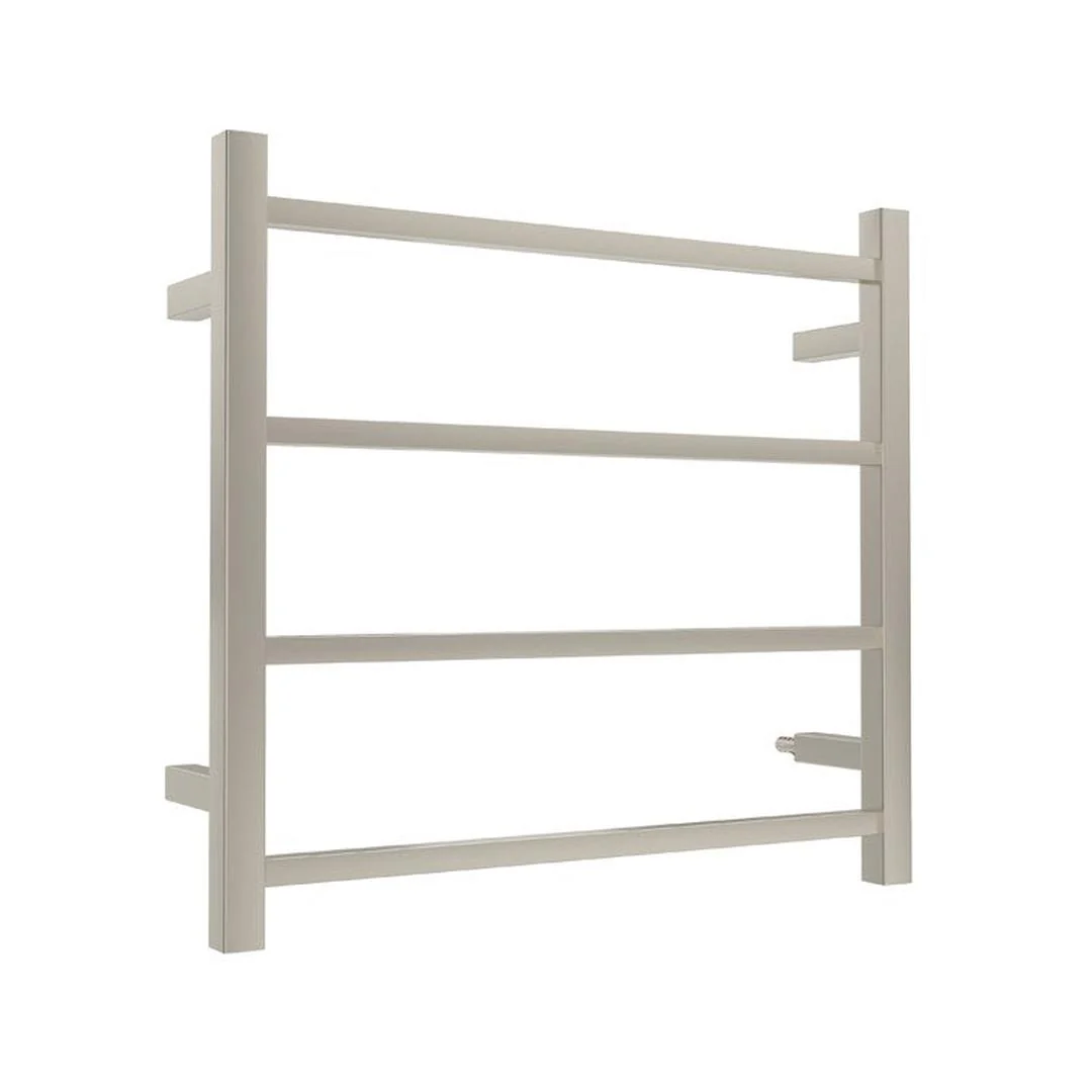 Linsol Spirit 4 Bar Heated Towel Rail - Brushed Nickel
