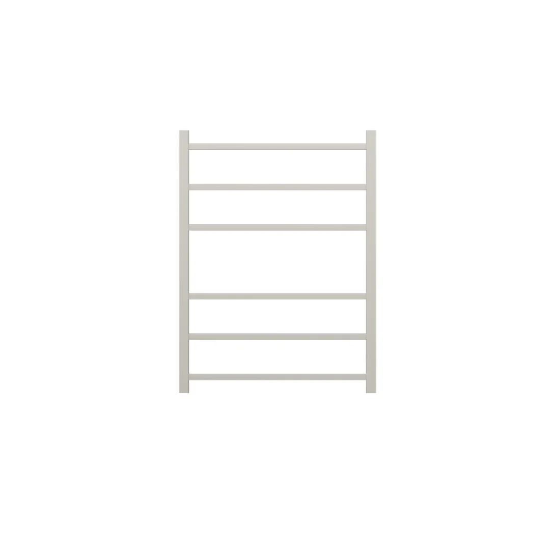 Linsol Spirit 6 Bar Heated Towel Rail - Brushed Nickel - Image 2
