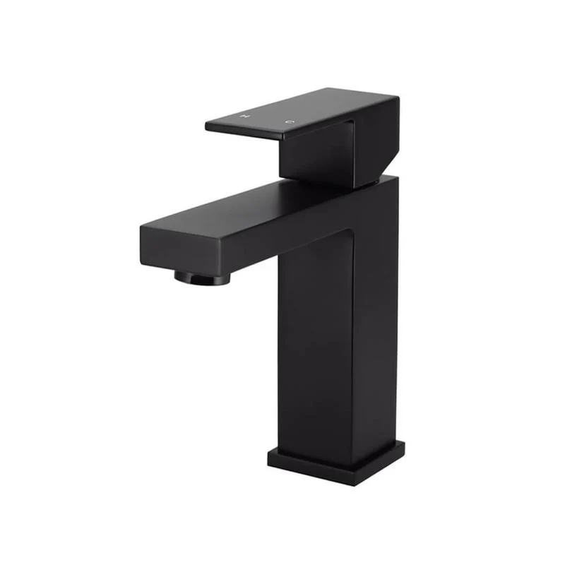 Meir Square Basin Mixer Tap - Black Matte