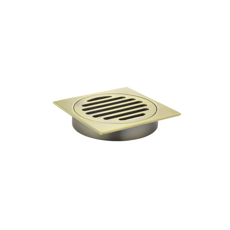 Meir Square Floor Grate Shower Drain 100mm outlet - PVD Tiger Bronze - Image 3