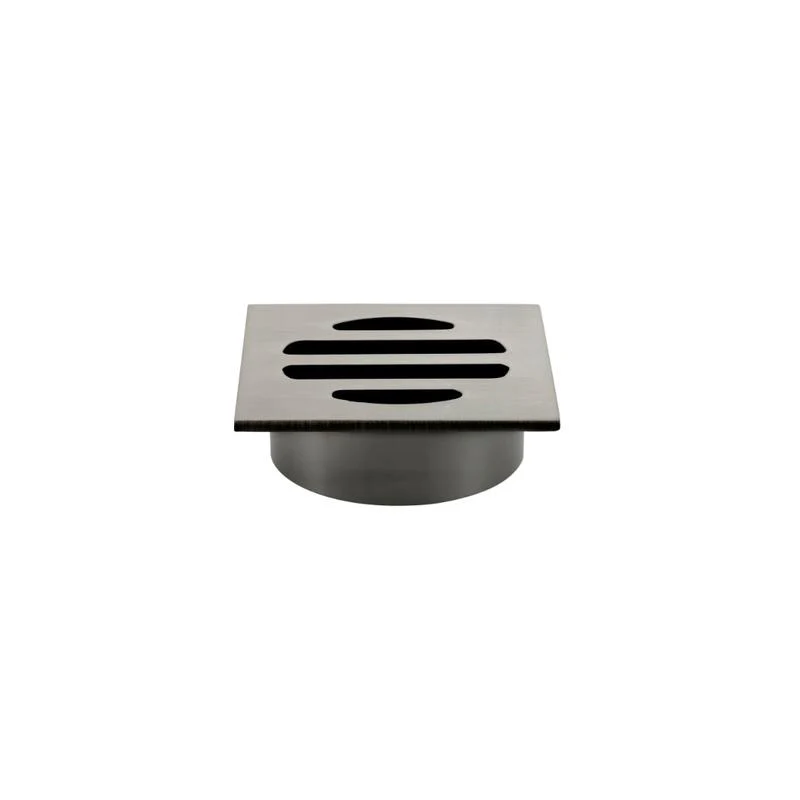 Meir Square Floor Grate Shower Drain 50mm outlet - Shadow Gun Metal