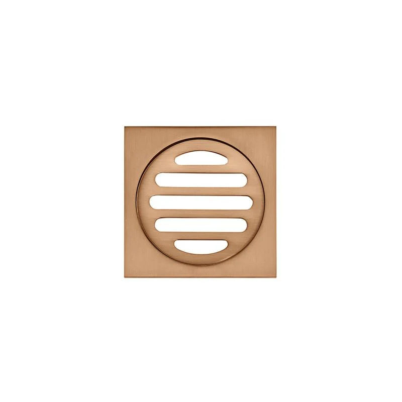 Meir Square Floor Grate Shower Drain 80mm outlet - Lustre Bronze - Image 2