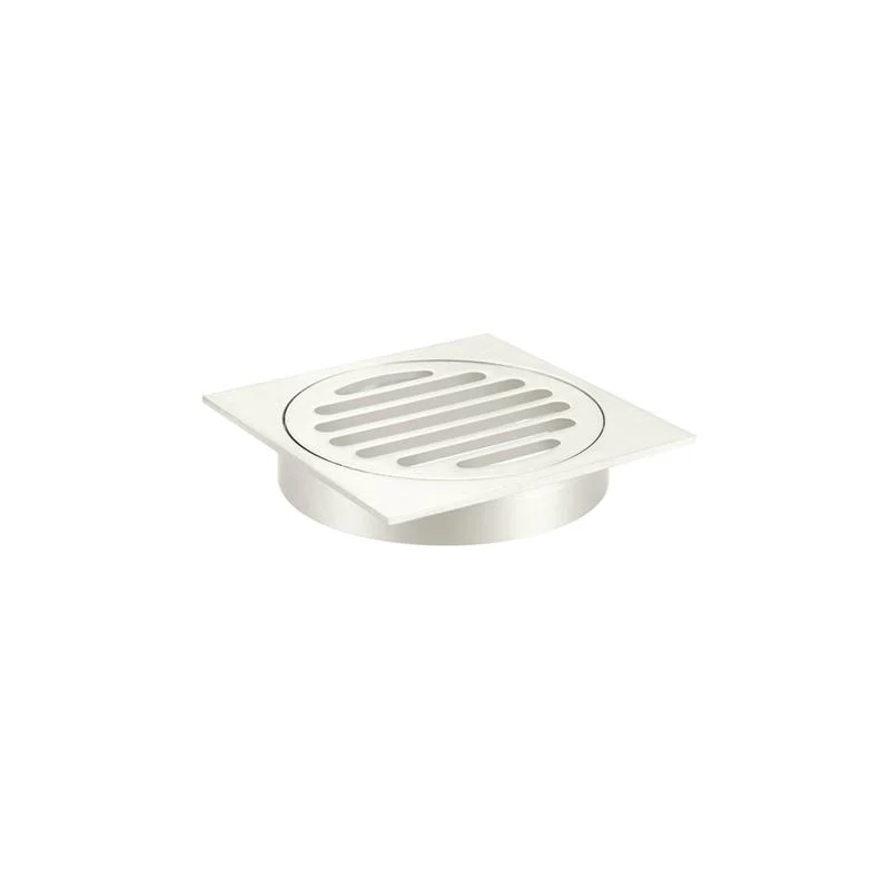 Meir Square Floor Grate Shower Drain 100mm outlet - PVD Brushed Nickel - Image 3