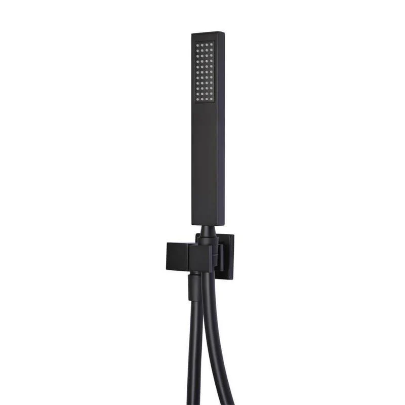 Meir Square Shower on Bracket - Black Matte