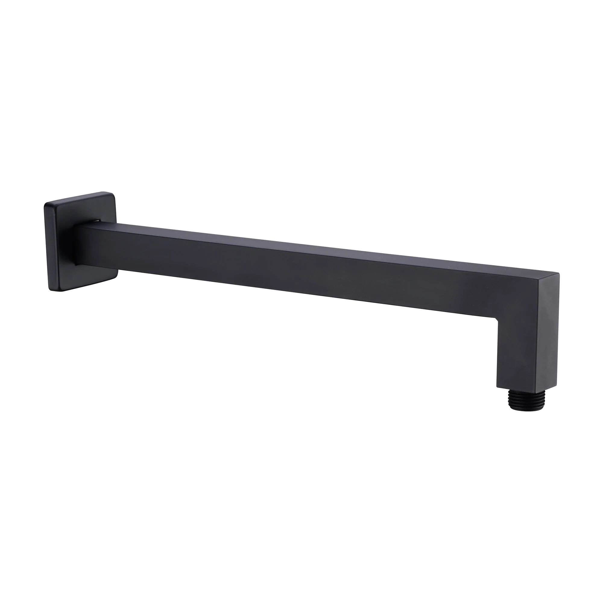 Nero Square Shower Arm - Black Matte
