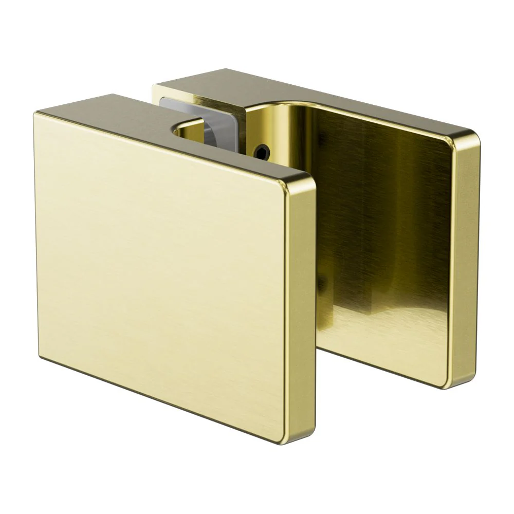 Nero Square Shower Knob Handle - Brushed Gold