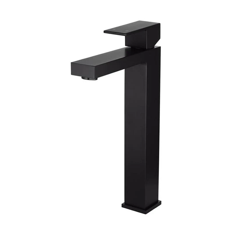 Meir Square Tall Basin Mixer Tap - Black Matte