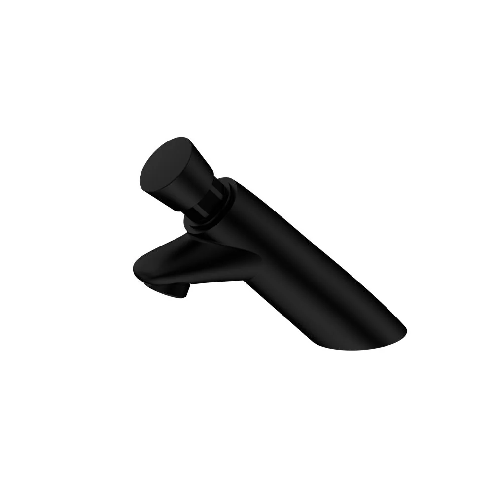 Nero Ss316 Lead Free Timeflow Push Button Pillar Tap Pvd - Black