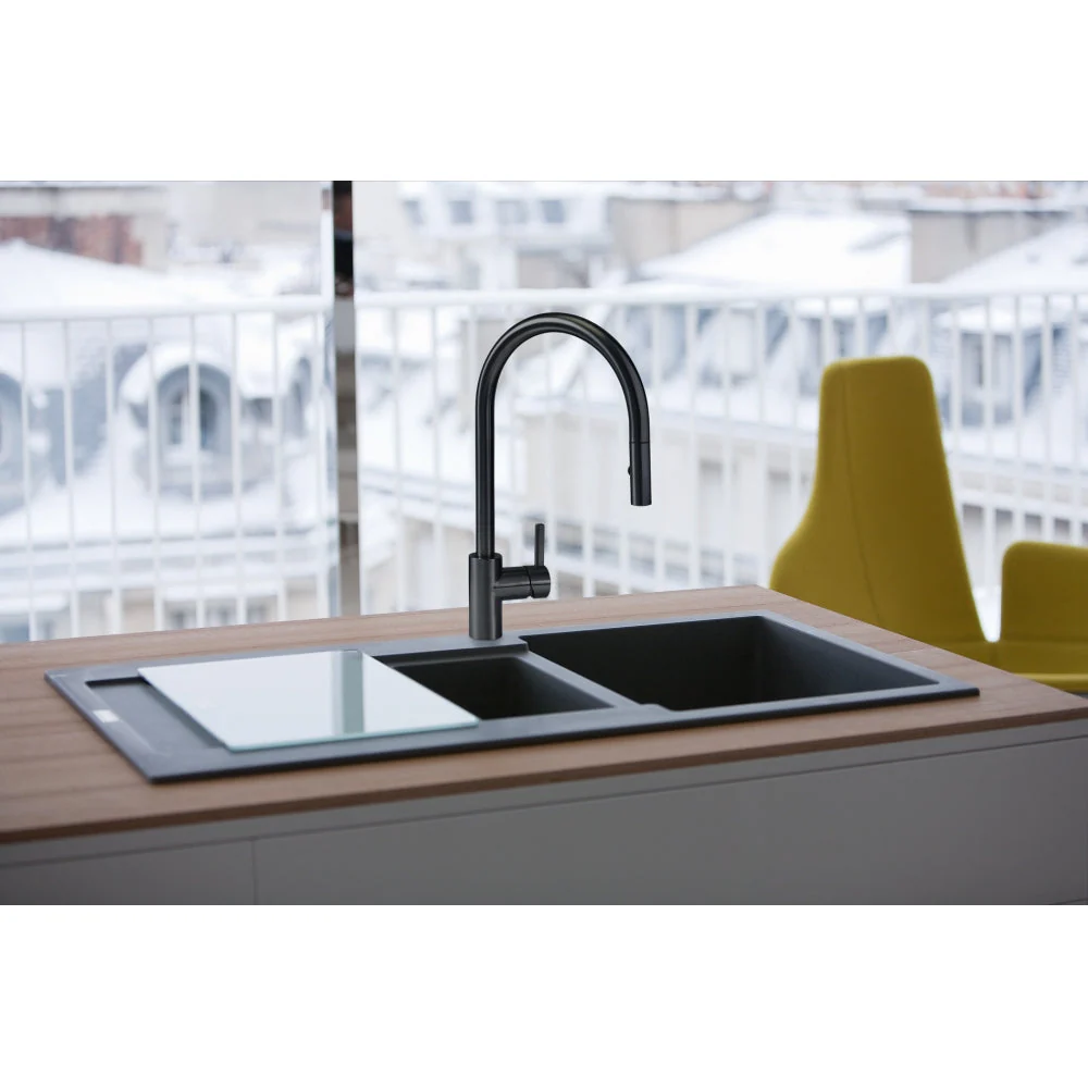 Franke Eos Neo BS Pull Out Tap - Industrial Black - Image 3