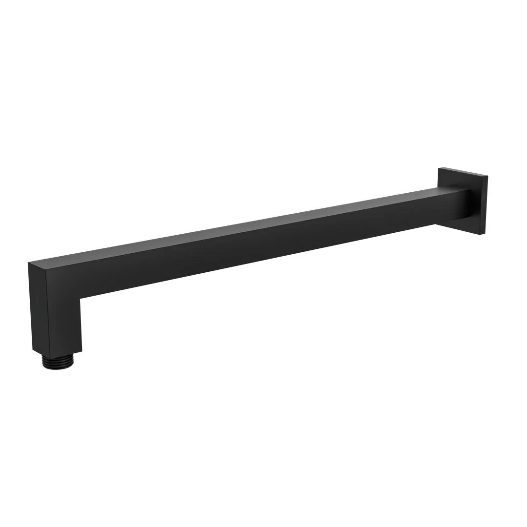 Linsol Tiana 400mm Square Wall Arm - Matte Black