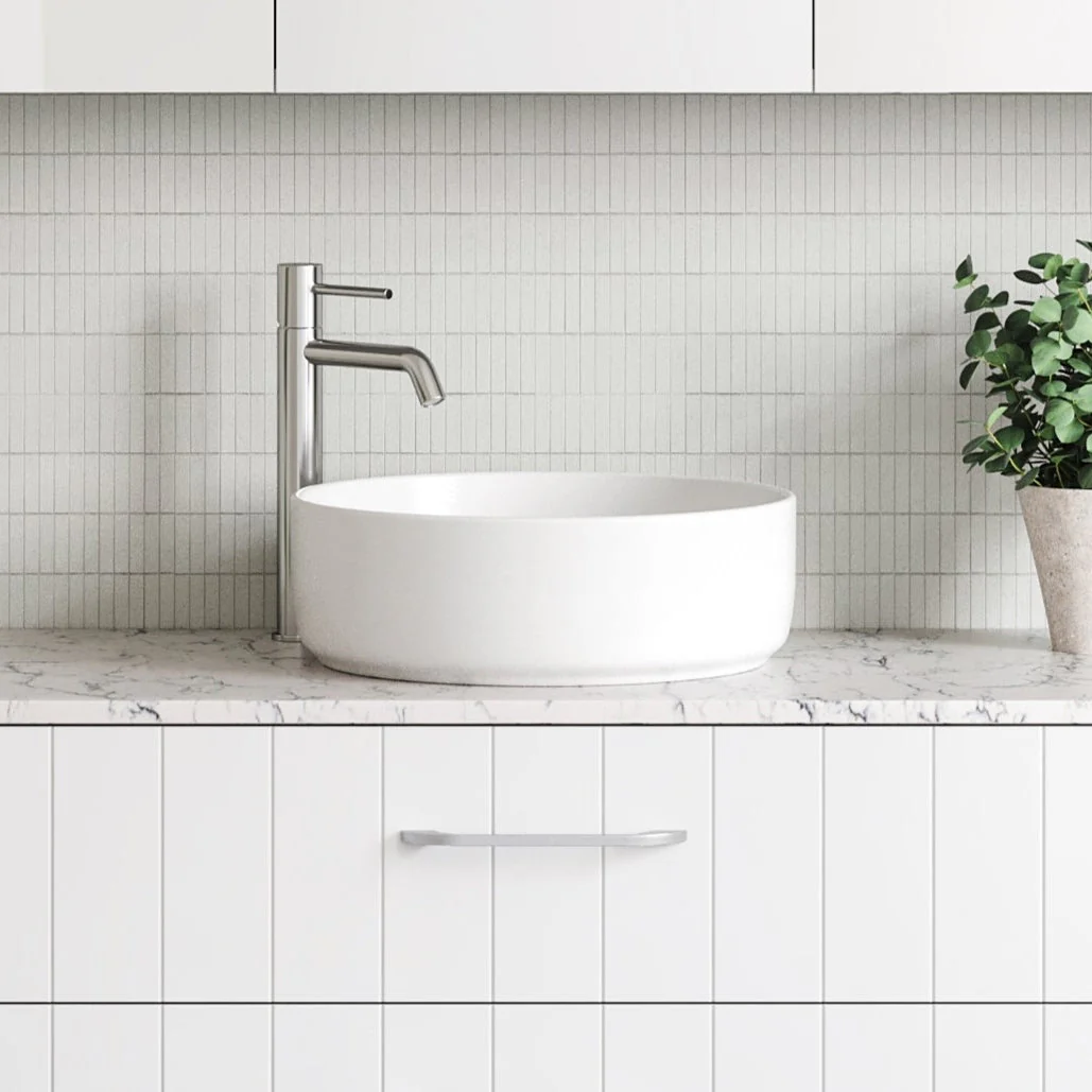Timberline Allure Above Counter Basin - White Matt