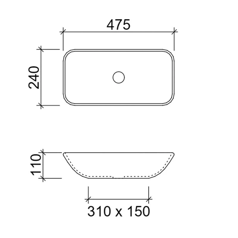 Timberline Bloom Above Counter Basin - White Gloss - Image 5