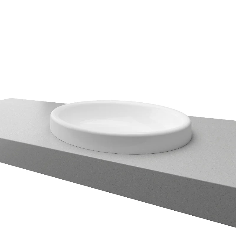 Timberline Coast Semi-Inset Basin - White Gloss - Image 4