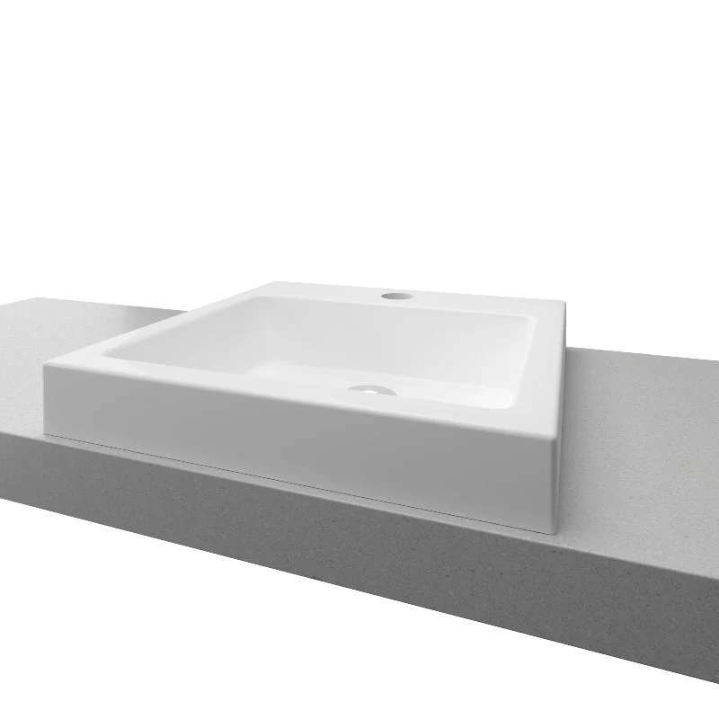 Timberline Cove Grand Semi-Inset Basin - White Gloss - Image 3