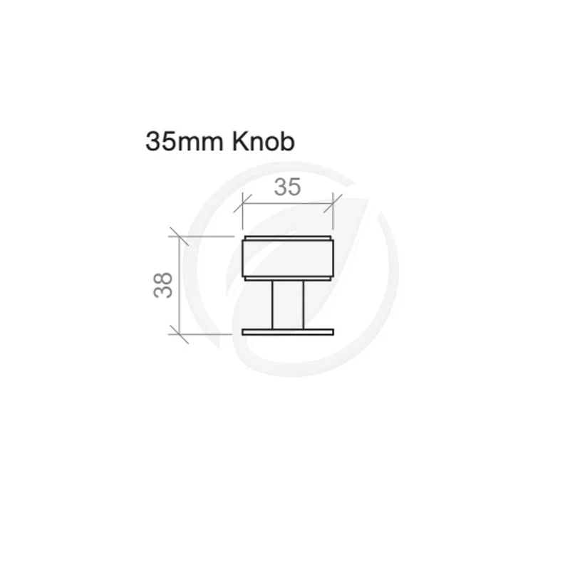 Timberline Duke Knob Handle - Black - Image 2