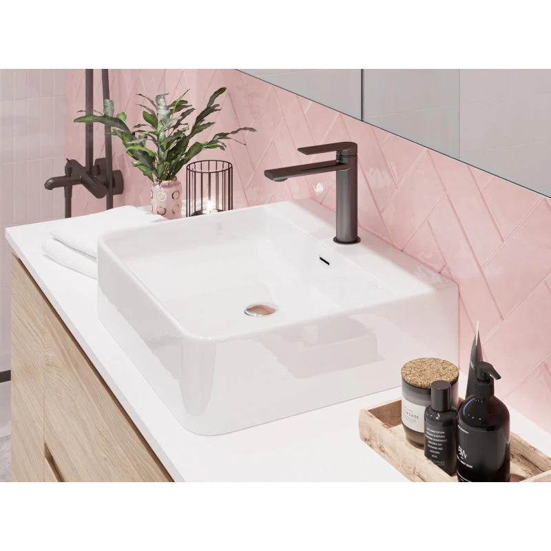 Timberline Iconic 420mm Above Counter Basin - White Gloss - Image 2