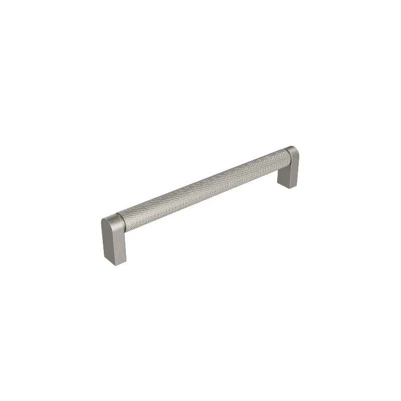 Timberline Knurled Bar 106mm Handle - Brushed Nickel