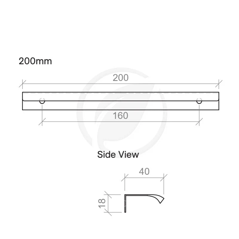 Timberline Loft 200mm Handle - Brushed Gold - Image 2