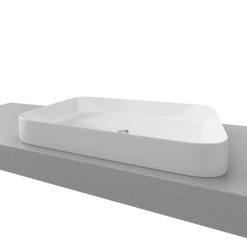 Timberline Rome Semi-Inset Basin - White Gloss - Image 4