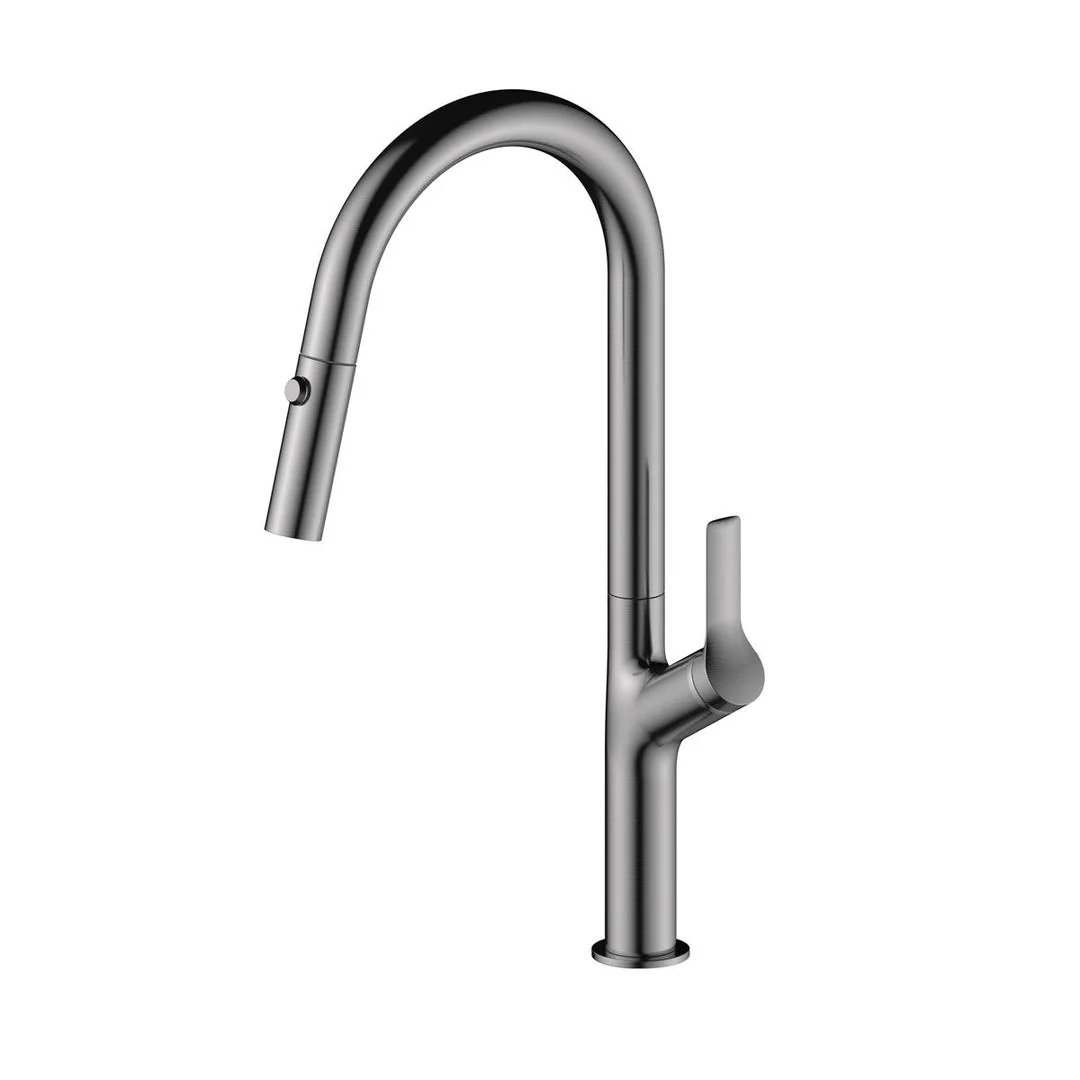 Linsol Tish Pull Out Sink Mixer - Gunmetal