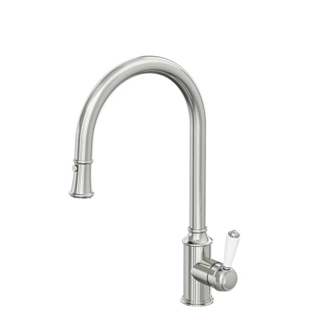 Linsol Tommy S2 Pull Out Sink Mixer - Brushed Nickel