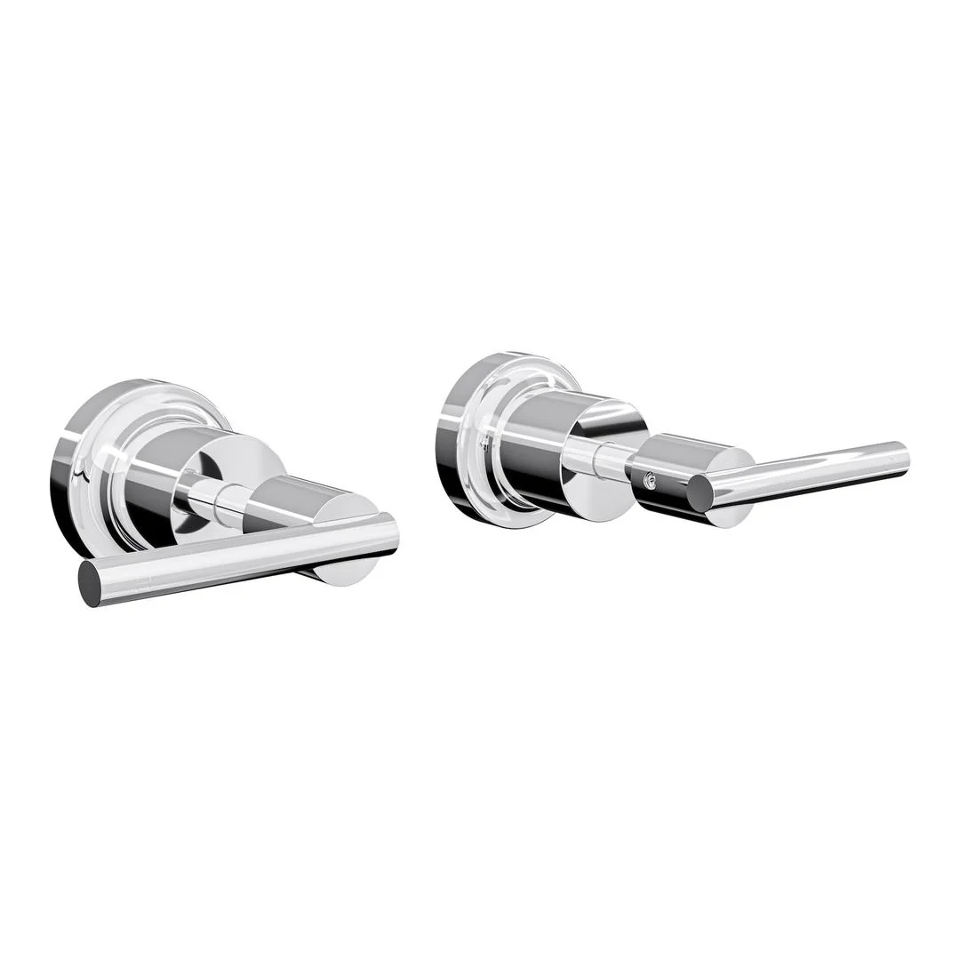 Linsol Tre Lever Handle Wall Top Assemblies - Chrome - Image 2