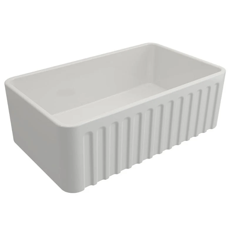 Turner Hastings Novi 750mm Fireclay Butler Sink - White Matte - Image 2