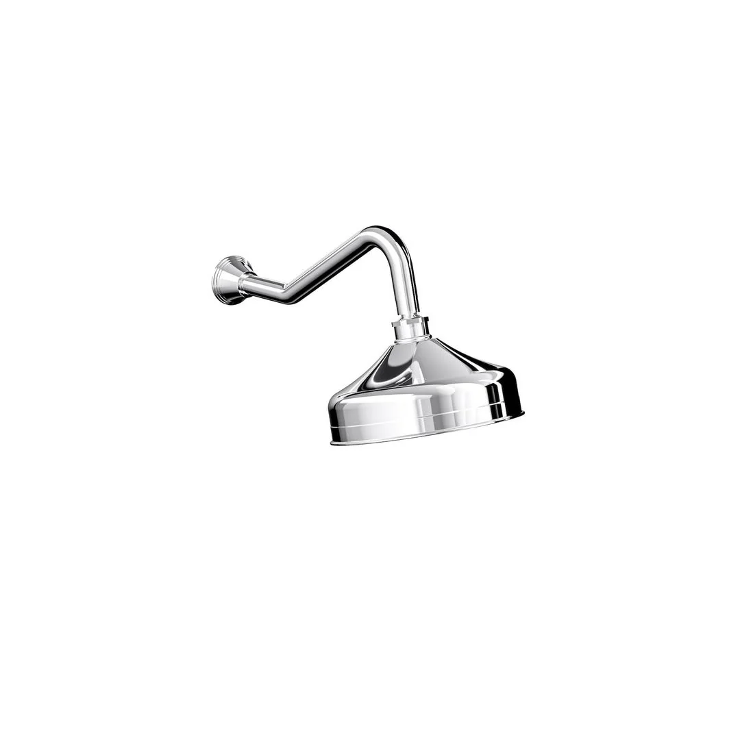 Linsol Vintage Wall Arm with 210mm Head - Chrome - Image 2