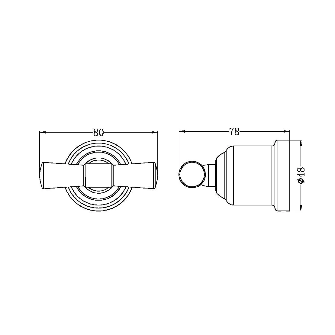 Nero York Robe Hook - Chrome - Image 4