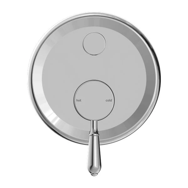 Nero York Shower Mixer With Diverter With Metal Lever - Chrome - Image 2