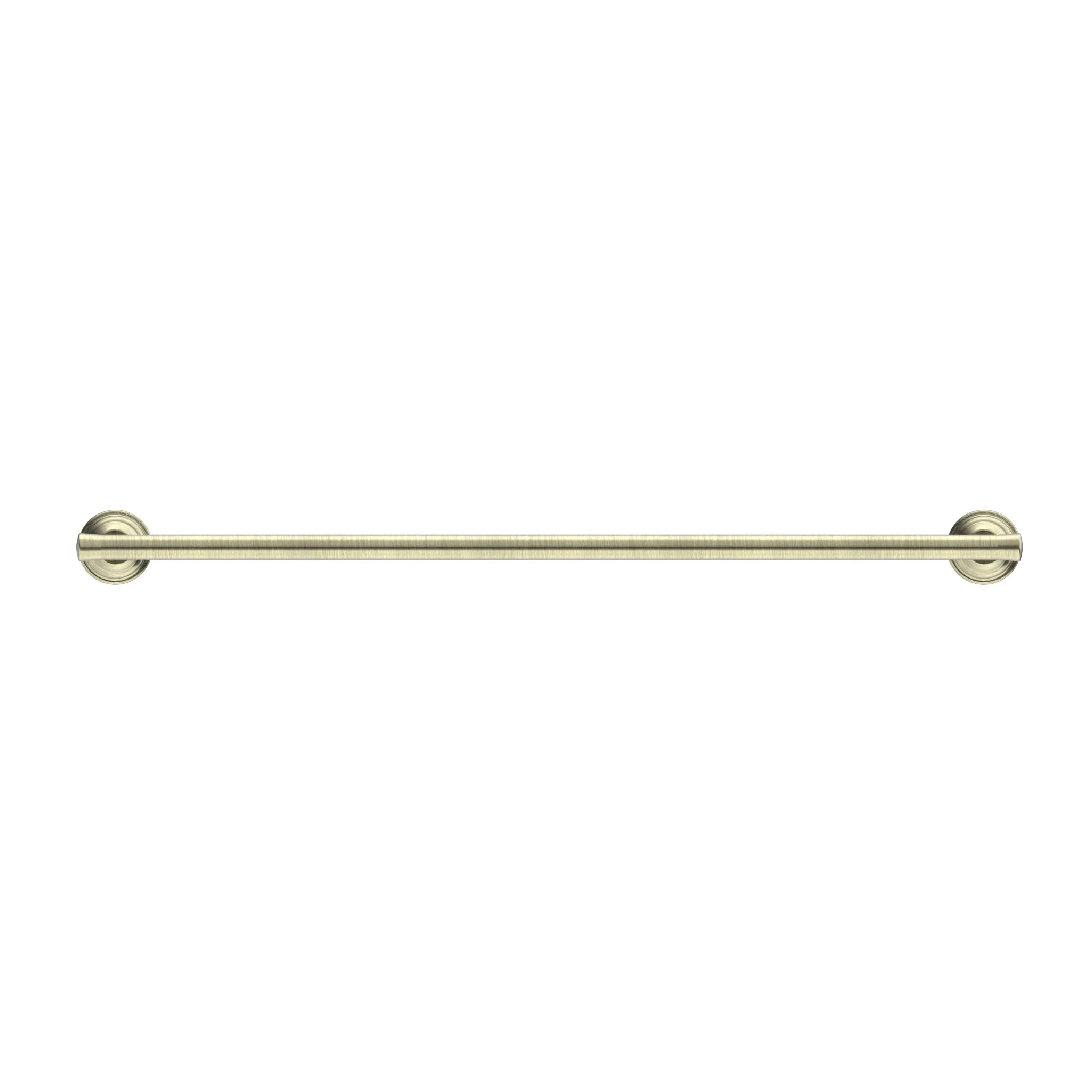 Nero York Single Towel Rail 600mm - Aged Brass - Image 2