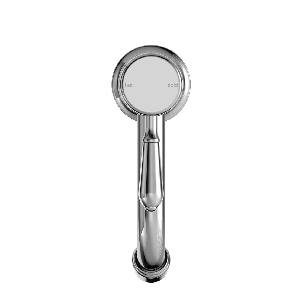 Nero York Straight Basin Mixer With Metal Lever - Chrome - Image 3