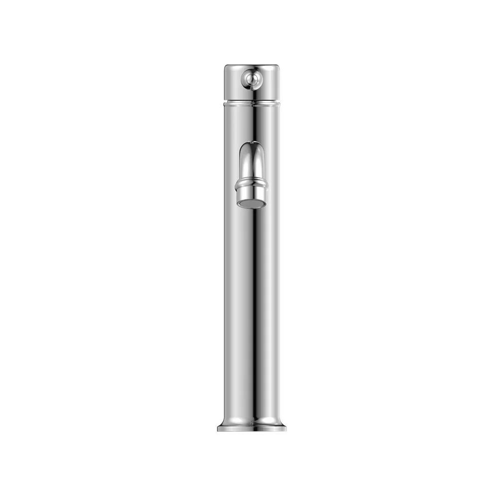 Nero York Straight Tall Basin Mixer With Metal Lever - Chrome - Image 3