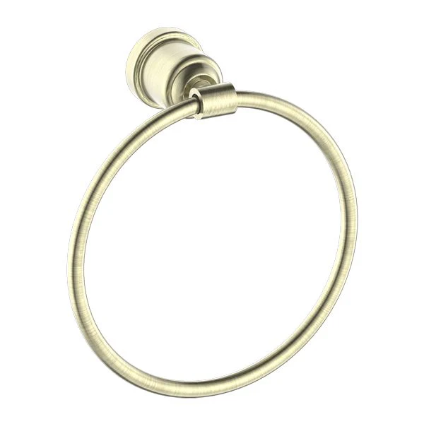 Nero York Towel Ring - Aged Brass