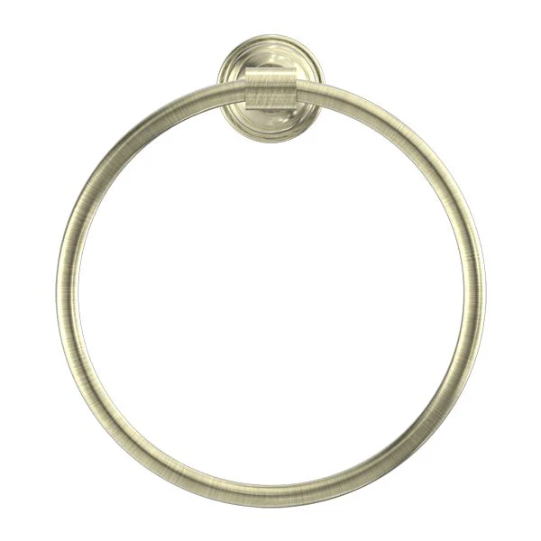 Nero York Towel Ring - Aged Brass - Image 2