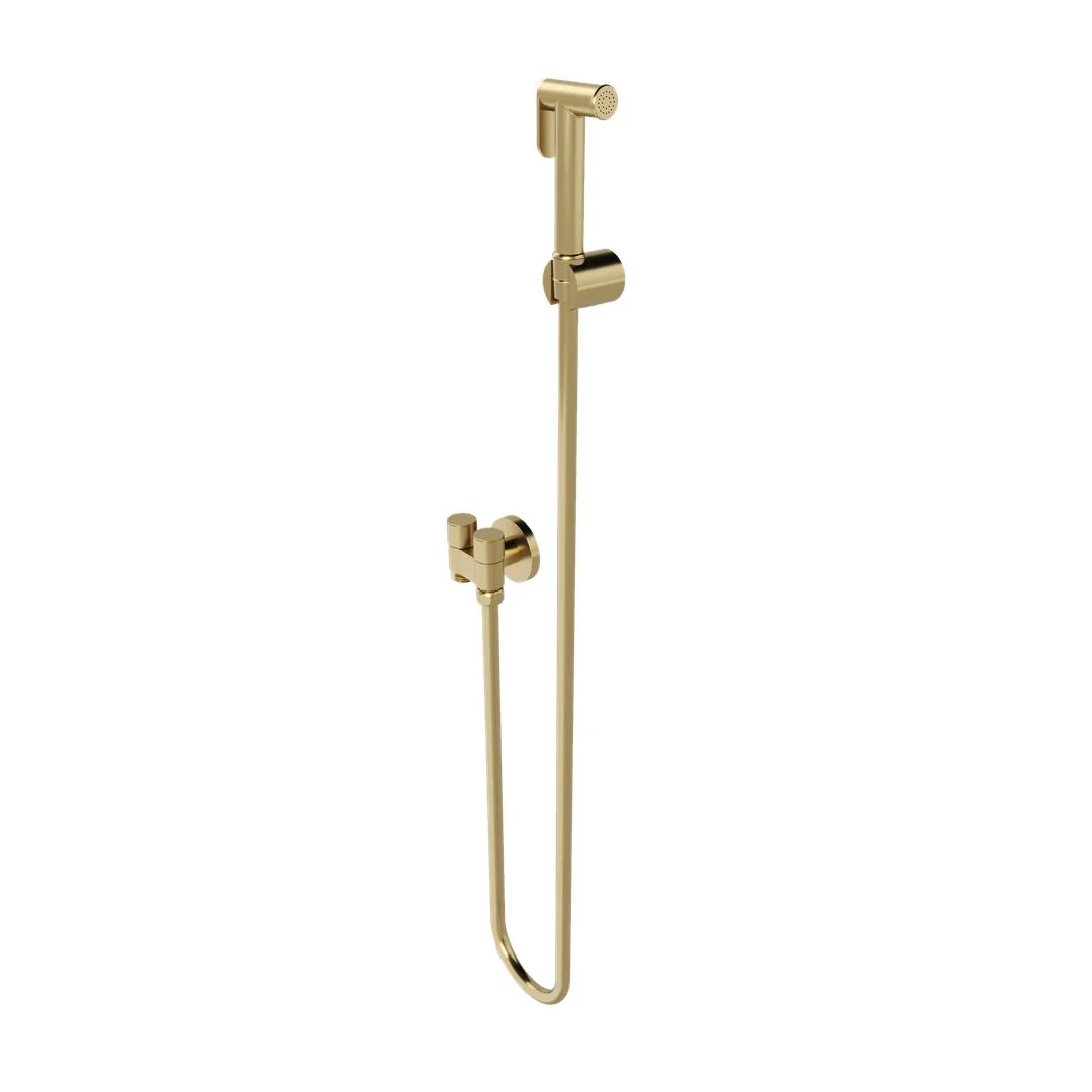 Linsol Zarah Bidet/Douche Spray with Dual Controller - Brushed Brass