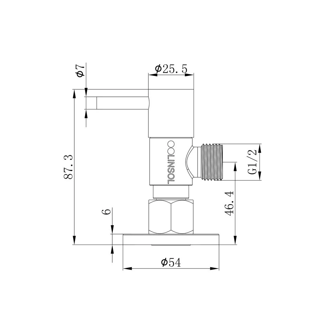 Linsol Zarah Easy Turn Cistern Tap - Gunmetal - Image 3