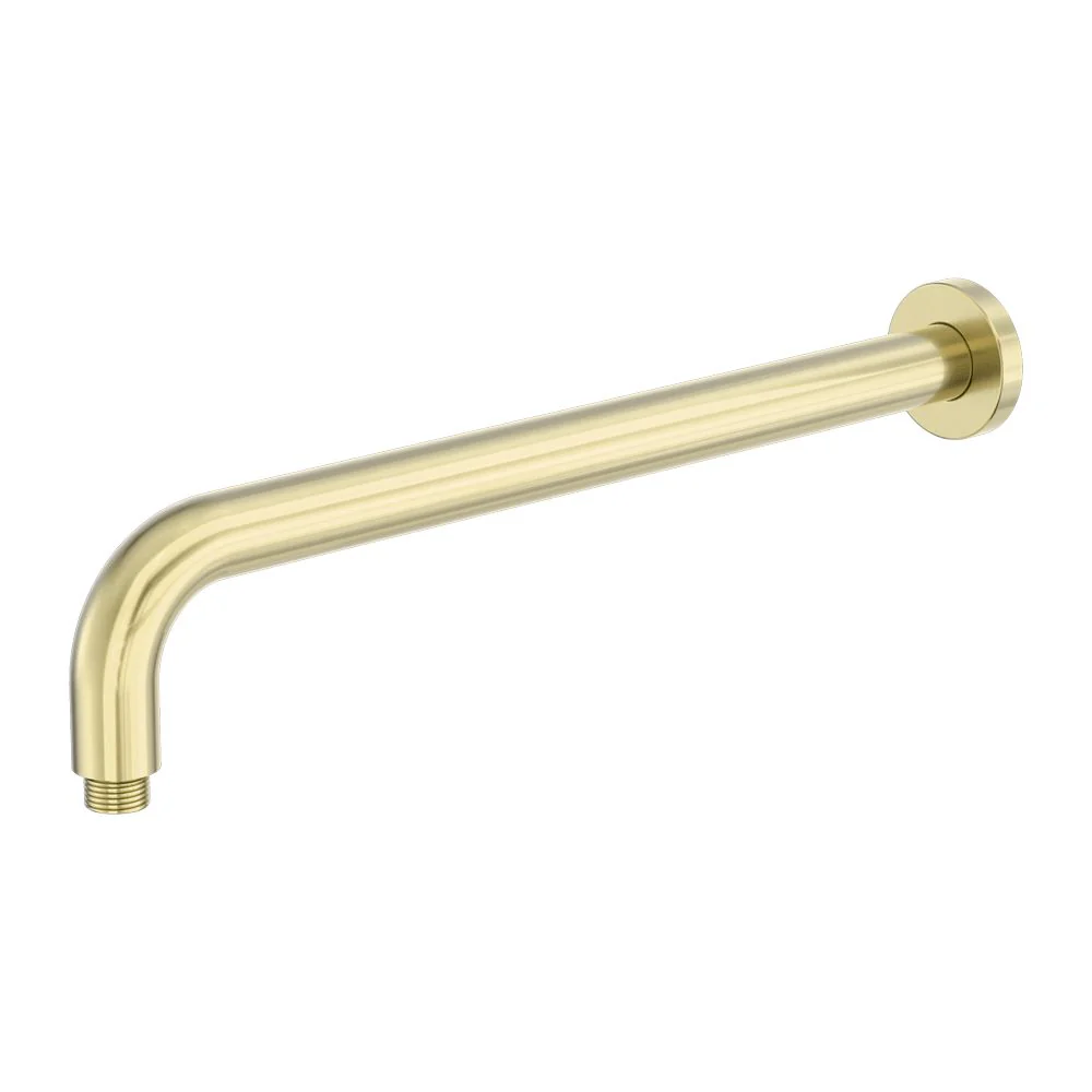 Nero Zen 316L Round Shower Arm 400mm - Brushed Gold