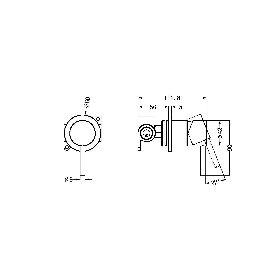 Nero Zen 316L Shower Mixer - Brushed Bronze - Image 2