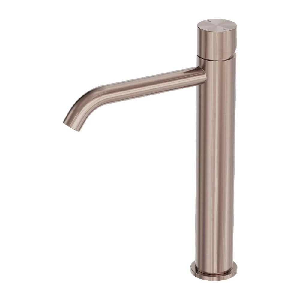 Nero Zen 316L Tall Basin Mixer Handless - Brushed Bronze